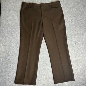 Vintage Circle S Mens 44x31 Western Dress Pants Straight Leg Flat Front Ranch